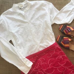 Talbots Embroidered Shirt